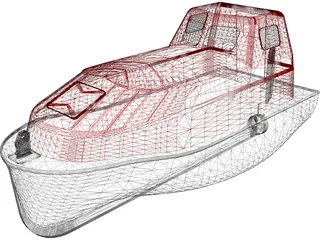 Life Boat 3D Model preview