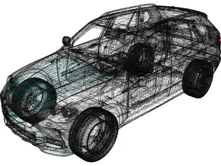 BMW X5 xDrive48i (2010) 3D Model preview