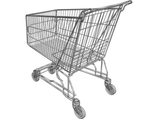 Shopping Cart 3D Model preview