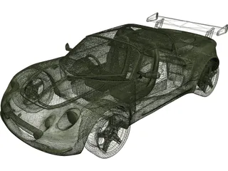 Lotus Elise 111S (1999) 3D Model preview
