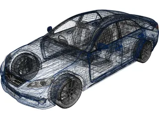 Toyota Mark X 3D Model preview