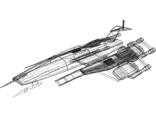 Mass Effect Normandy SSV SR1 3D Model preview