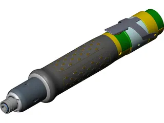 Atlas Copco Screwdriver 3D Model preview