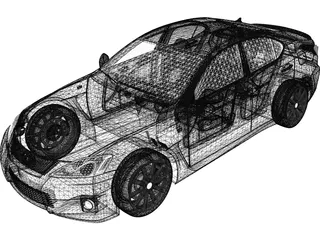 Lexus IS-F 3D Model preview