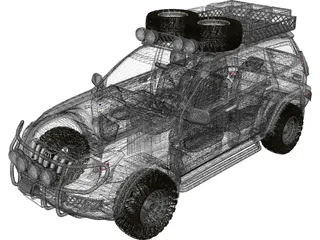 Toyota Land Cruiser 3D Model preview