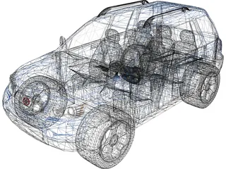 Toyota Rush 3D Model preview