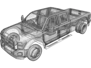 Ford F-550 Super Duty 3D Model preview