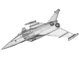 Dassault Rafale 3D Model preview