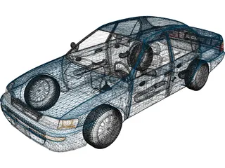 Toyota Corolla 1.6 XE.I. 3D Model preview