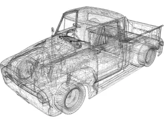 Ford F-100 (1955) 3D Model preview