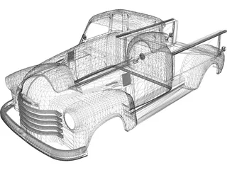 Chevrolet Pickup Body 3D Model preview