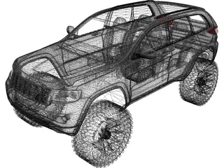Jeep Grand Cherokee Off-Road Edition (2012) 3D Model preview