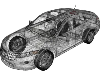 Honda Accord Crosstour (2010) 3D Model preview
