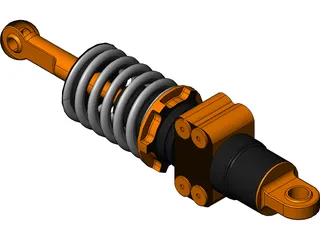 Formula Renault 3.5 Rear Suspension Damper 3D Model preview