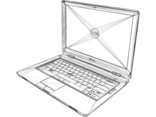 Dell Notebook 3D Model preview