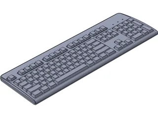 HP Keyboard 3D Model preview