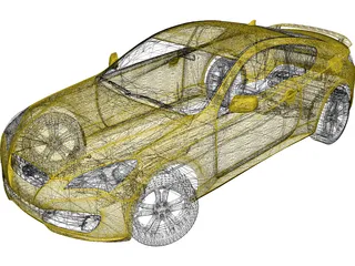 Hyundai Genesis Coupe 3D Model preview