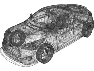 Hyundai Veloster (2011) 3D Model preview