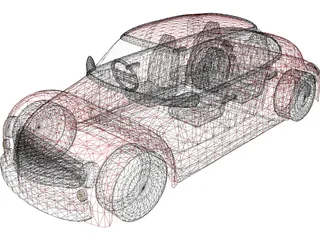 Sedan Concept 3D Model preview