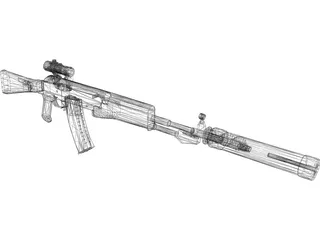 AN-94 3D Model preview