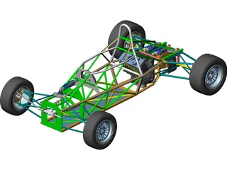 Chassis F600 3D Model preview