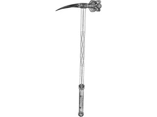 Spiked Hammer 3D Model preview