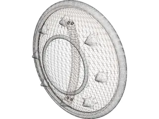Spiked Buckler 3D Model preview