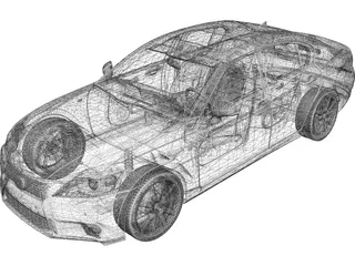 Lexus GS350 (2012) 3D Model preview