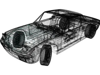 Porsche 914-6 (1970) 3D Model preview