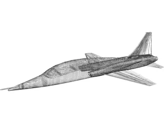 Northrop T-38 Talon 3D Model preview