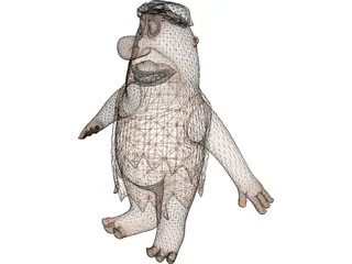 Fred Flintstone 3D Model preview