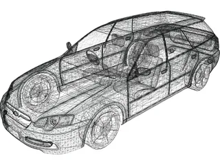 Subaru Outback 3D Model preview