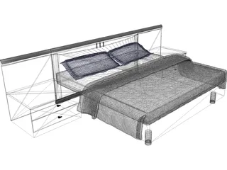 Bed 3D Model preview
