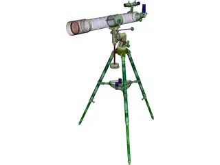 Bresser R-80 Telescope 3D Model preview