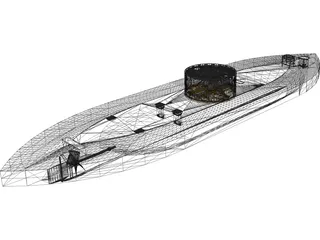 US Ironclad Monitor 3D Model preview