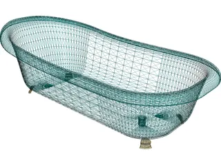 Bathtub Free Standing 3D Model preview