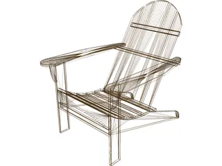 Chair Adirondak 3D Model preview