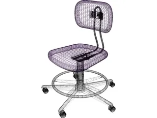 Chair Draftmans 3D Model preview