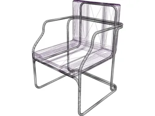 Chair Guest 3D Model preview