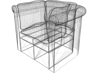 Chair Traditional 3D Model preview