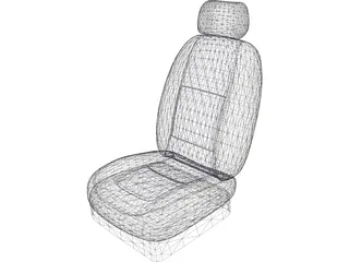 Car Seat 3D Model preview