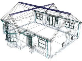 Bungalow 3D Model preview