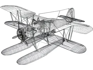 Fairey Swordfish 3D Model preview