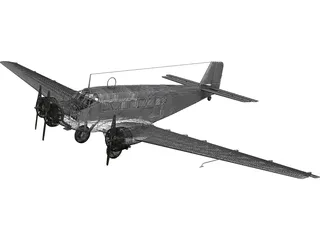 Junkers Ju 52 G9 3D Model preview