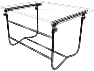 Table Drafting 3D Model preview