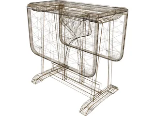 Table Folding 3D Model preview