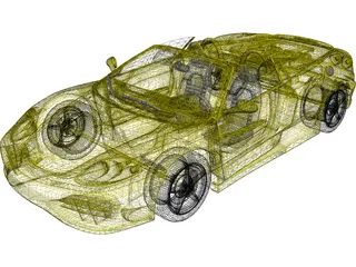 Ferrari 360 Spyder (2000) 3D Model preview