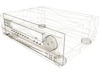 Denon Amplifier 3D Model preview