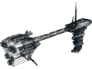 Nebulon Ship 3D Model preview