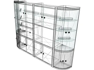 Wall Unit 3D Model preview